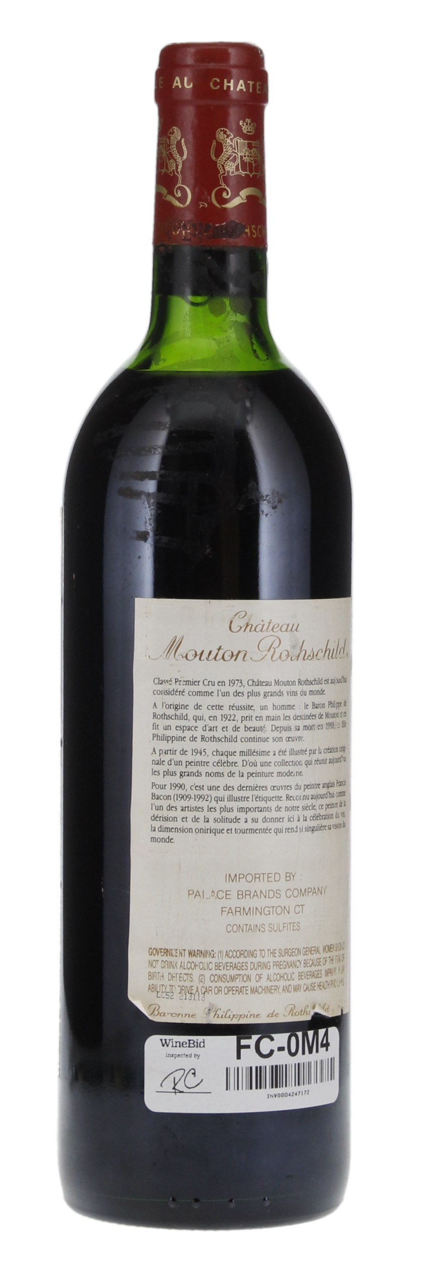 1990 Château Mouton Rothschild, 750ml