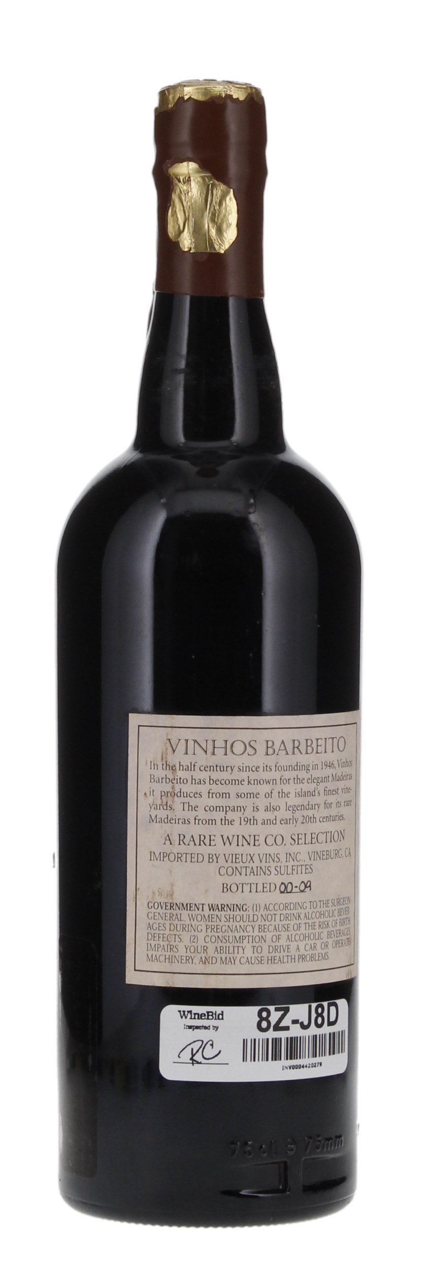 1863 Barbeito Reserva Velha Bual Madeira, 750ml