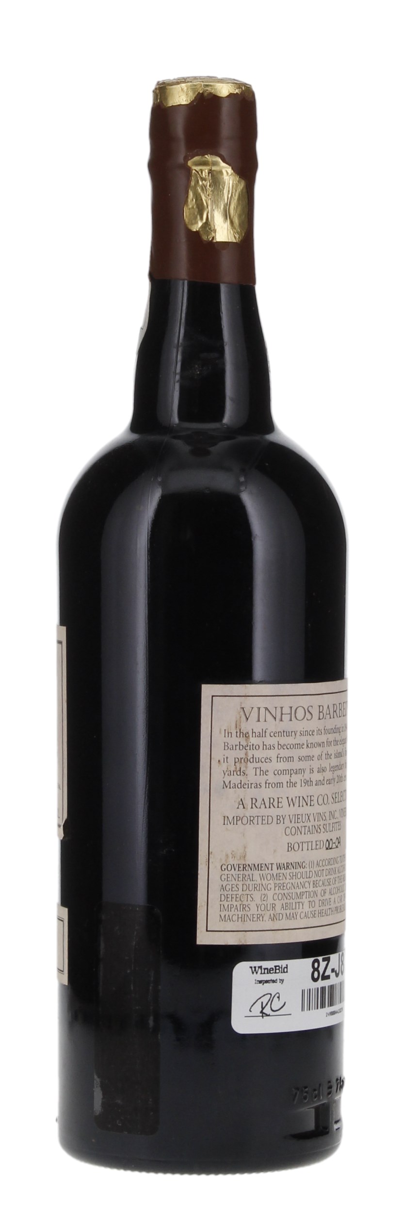 1863 Barbeito Reserva Velha Bual Madeira, 750ml