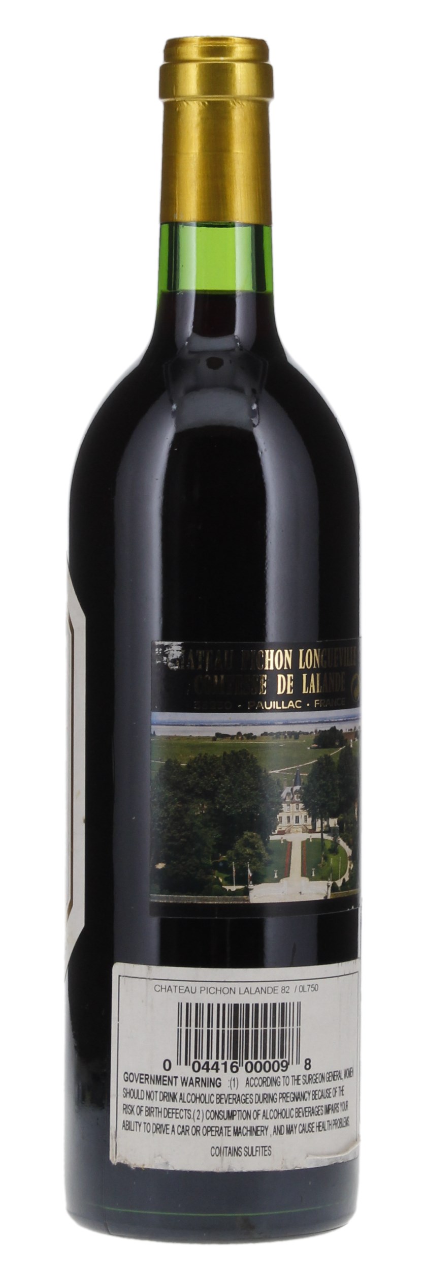1982 Château Pichon-Longueville-Comtesse-de-Lalande, 750ml