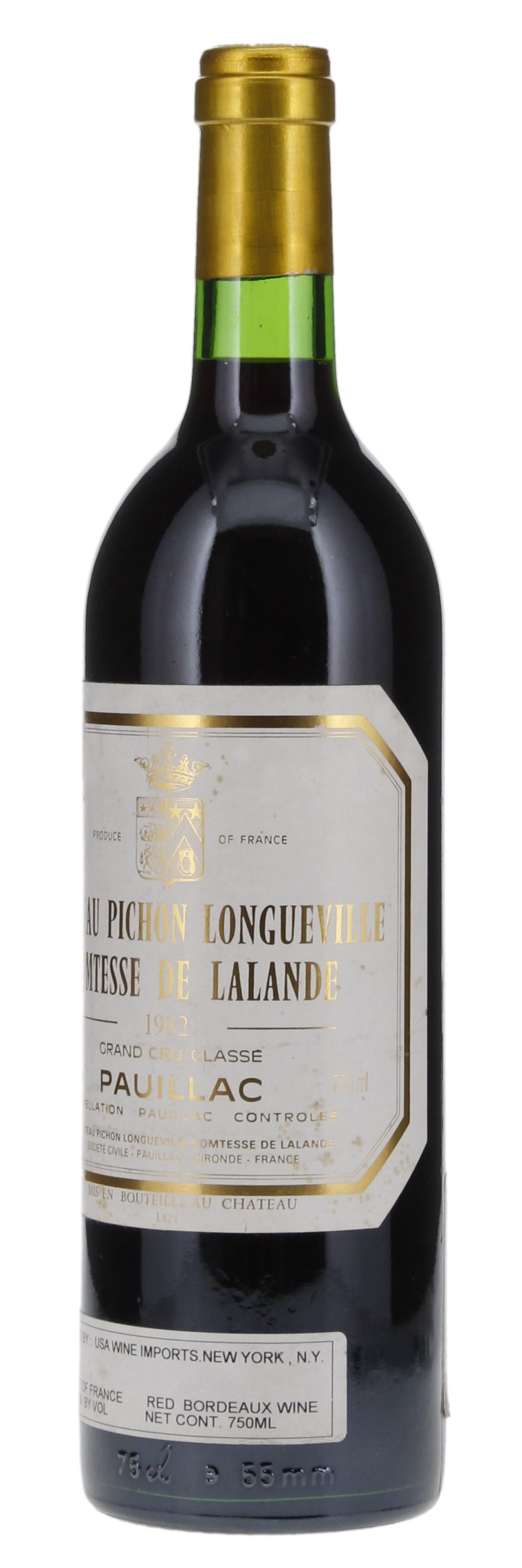 1982 Château Pichon-Longueville-Comtesse-de-Lalande, 750ml