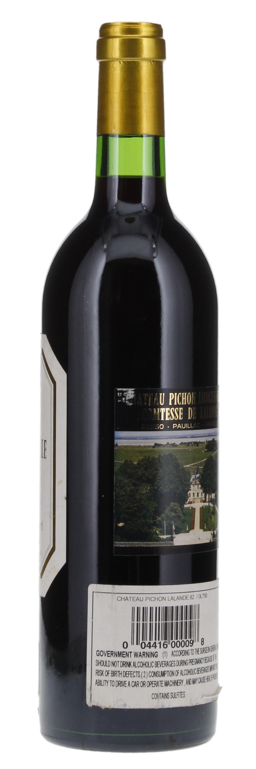 1982 Château Pichon-Longueville-Comtesse-de-Lalande, 750ml