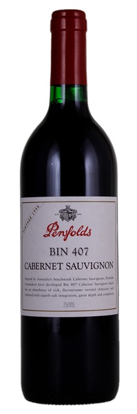 1998 Penfolds Bin 407 Cabernet Sauvignon, 750ml