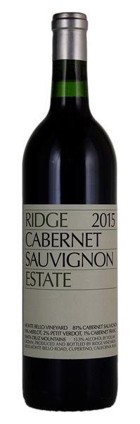 2015 Ridge Estate Cabernet Sauvignon, 750ml