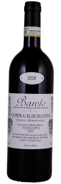 2008 Burlotto Barolo Vigneto Monvigliero, 750ml