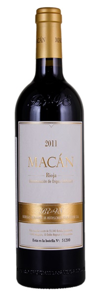 2011 Benjamin Rothschild & Vega Sicilia Macan, 750ml