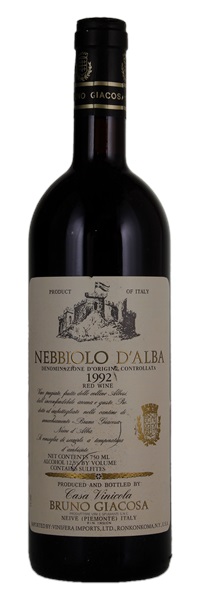 1992 Bruno Giacosa Nebbiolo d'Alba, 750ml