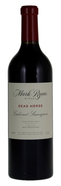 2016 Mark Ryan Winery Dead Horse Cabernet Sauvignon, 750ml