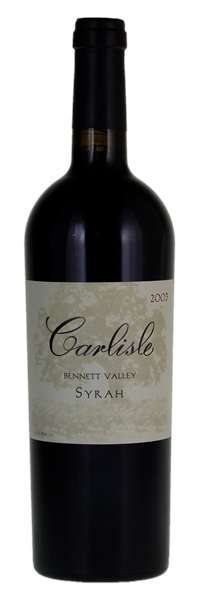 2003 Carlisle Bennett Valley Syrah, 750ml