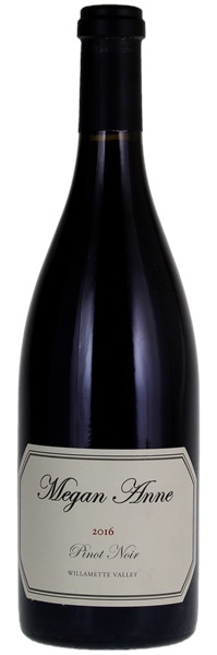 2016 Megan Anne Cellars Willamette Valley Pinot Noir, 750ml