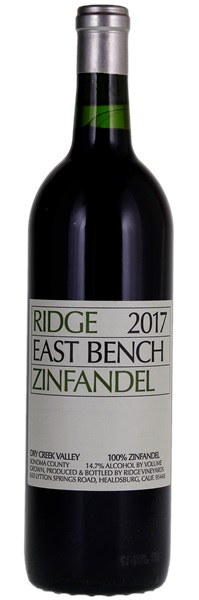 2017 Ridge East Bench Zinfandel, 750ml