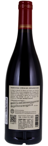 2015 Domaine du Pegau Chateauneuf du Pape Cuvee Da Capo, 750ml
