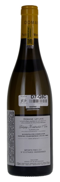 2014 Domaine Leflaive Puligny Montrachet Clavoillon, 750ml
