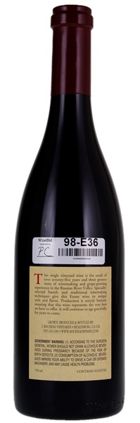 2016 Rochioli River Block Pinot Noir, 750ml