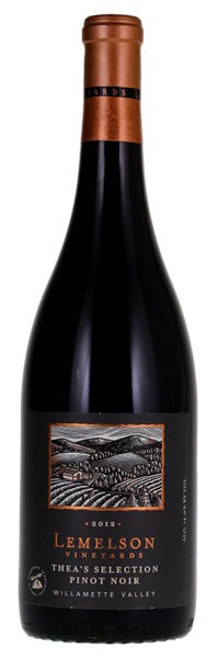 2012 Lemelson Vineyards Thea's Selection Pinot Noir, 750ml