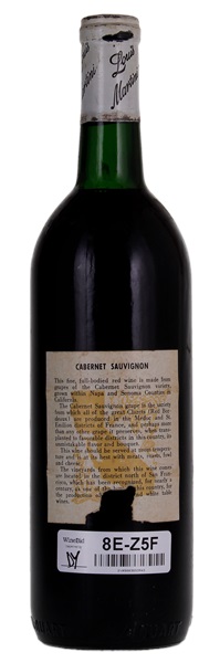 1962 Louis M. Martini California Mountain Special Selection Cabernet Sauvignon, 750ml
