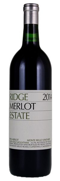 2014 Ridge Estate Merlot, 750ml