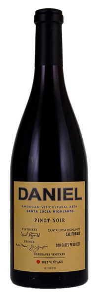 2012 Daniel Soberanes Vineyard Pinot Noir, 750ml