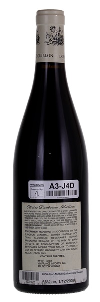 2006 Jean-Michel Guillon Clos de Vougeot, 750ml