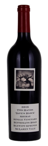 2016 Two Hands Dave's Block Blythmans Road Vineyard Shiraz, 750ml