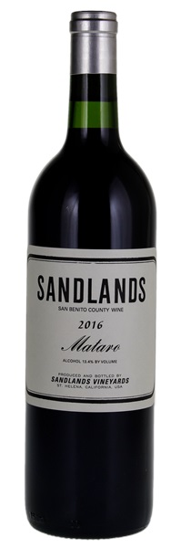 2016 Sandlands Vineyards San Benito County Mataro, 750ml