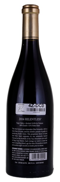 2014 Shafer Vineyards Relentless, 750ml