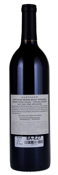 2017 Hartford Family Wines Fanucchi-Wood Road Vineyard Zinfandel, 750ml