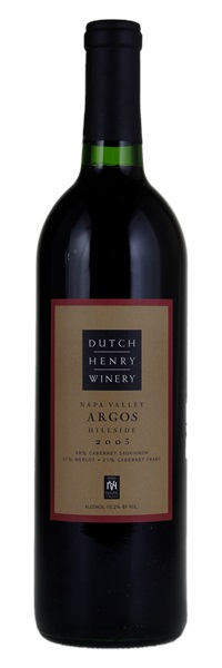 2003 Dutch Henry Argos, 750ml