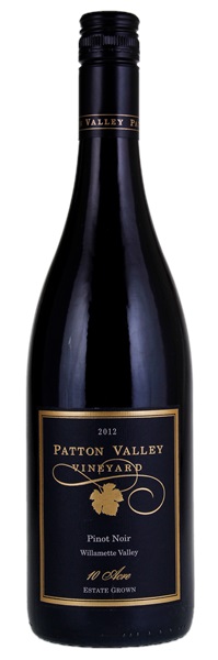2012 Patton Valley Vineyard 10 Acre Block Pinot Noir (Screwcap), 750ml