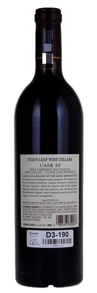 2016 Stag's Leap Wine Cellars Cask 23, 750ml