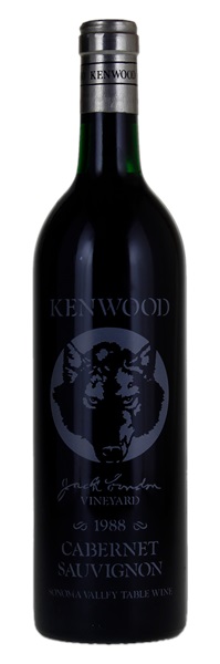 1988 Kenwood Jack London Vineyard Cabernet Sauvignon, 750ml