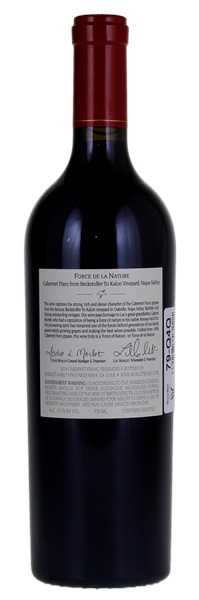 2014 Morlet Family Vineyards Force de la Nature Beckstoffer To Kalon Cabernet Franc, 750ml