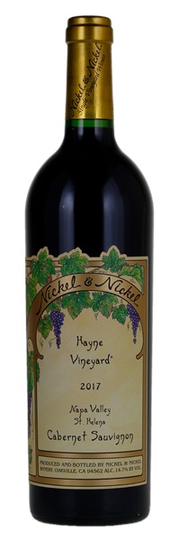 2017 Nickel and Nickel Hayne Vineyard Cabernet Sauvignon, 750ml