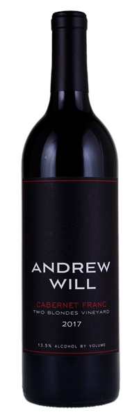 2017 Andrew Will Two Blondes Vineyard Cabernet Franc, 750ml