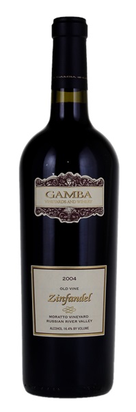 2004 Gamba Moratto Vineyard Old Vine Zinfandel, 750ml