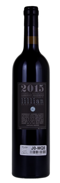2015 Lillian Winery Howell Mountain Cabernet Sauvignon, 750ml
