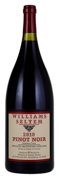 2010 Williams Selyem Precious Mountain Pinot Noir, 1.5ltr