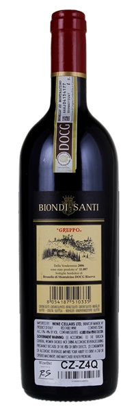 2006 Biondi-Santi Tenuta Il Greppo Brunello di Montalcino Riserva, 750ml