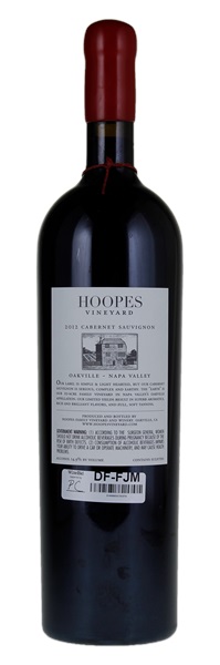 2012 Hoopes Vineyard Oakville Cabernet Sauvignon, 1.5ltr