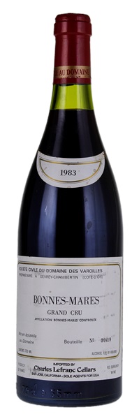 1983 Domaine des Varoilles Bonnes Mares, 750ml