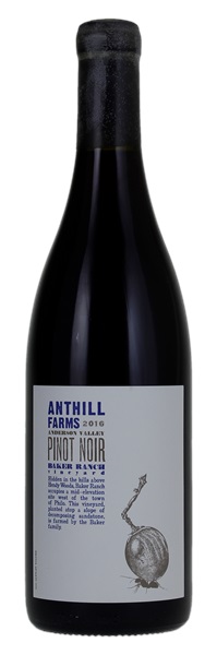 2016 Anthill Farms Baker Ranch Pinot Noir, 750ml