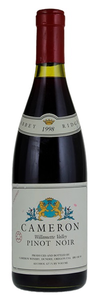 1998 Cameron Winery Abbey Ridge Reserve Pinot Noir, 750ml