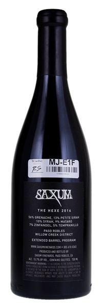 2016 Saxum The Hexe, 750ml