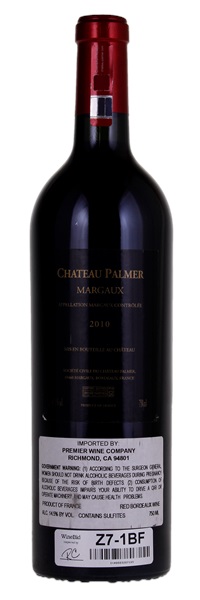 2010 Château Palmer, 750ml