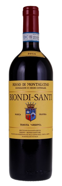 2016 Biondi-Santi Tenuta IL Greppo Rosso di Montalcino, 750ml