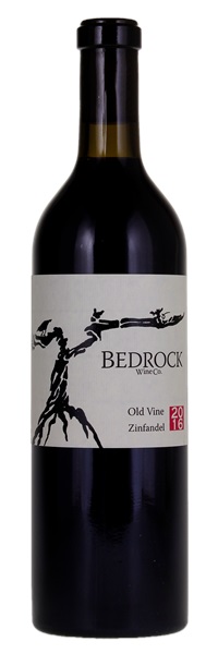 2016 Bedrock Wine Company California Old Vine Zinfandel, 750ml