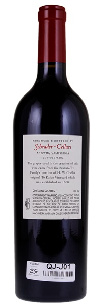 2017 Schrader Beckstoffer To Kalon Vineyard Cabernet Sauvignon, 750ml