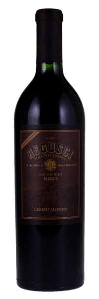 2008 Regusci Block 3 Cabernet Sauvignon, 750ml