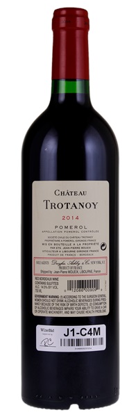 2014 Château Trotanoy, 750ml
