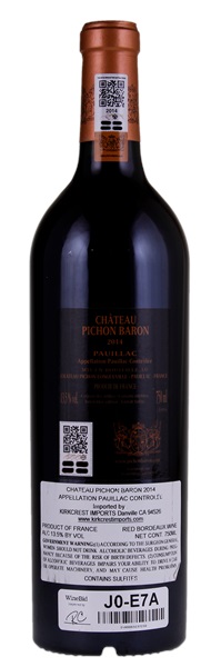 2014 Château Pichon-Longueville Baron, 750ml
